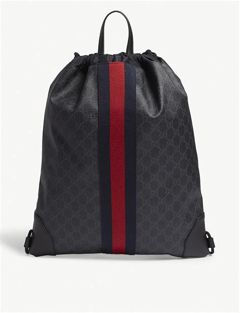 gucci drawstring backpack replica|gucci bag backpack women's.